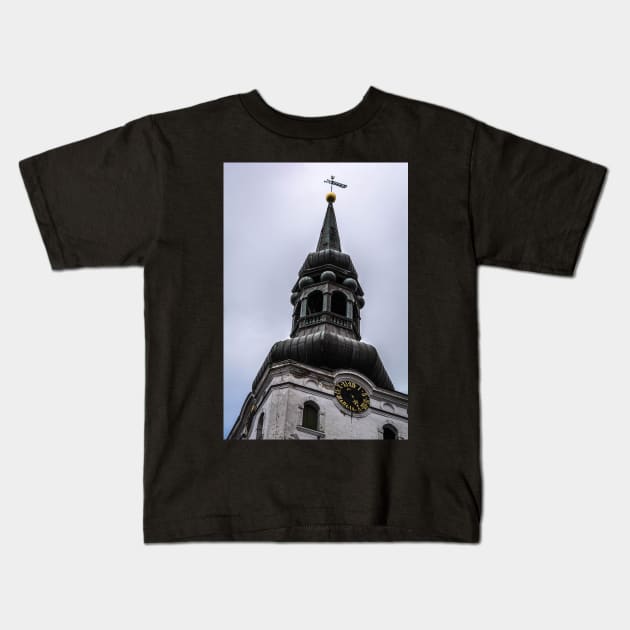 Bell tower of Cathedral Kids T-Shirt by lena-maximova